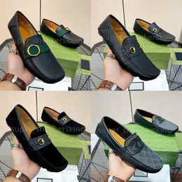 Новые мужские туфли Элитный бренд Мужские лоферы Дизайнерские классические туфли из натуральной кожи Мокасины Легкие дышащие туфли без шнуровки Обувь для вождения 38-46