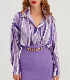 Women's Blouses Striped Long Sleeve Tops For Women 2023 Casual Blouse Spring Autumn Single Button Up Shirts Blusas Mujer Koszula Damska