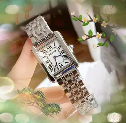 Reloj Mujer moda mujer relojes de cuarzo acero inoxidable cuadrado romano tanque serie marca superior relogio feminino impermeable tanque-must-design señora reloj