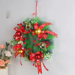 Decoratieve Bloemen Kerstkrans Kerstring Rode Bessen Decor Kandelaar Desktop Ornamenten Decoraties 2023