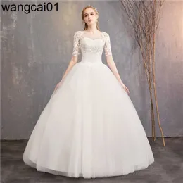 Party Dresses Wedding Dress 2023 New Cheap Half Cap Seve Princess Illusion Wedding Dresses Can Custom Made Vestido De Noiva 0408H23