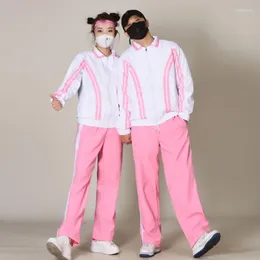 Stage Wear 2023 Hip Hop Dance Performance Costumes For Adults Loose Long Sleeved Sports Pants Nightclub Bar Dj Outfits DN13892