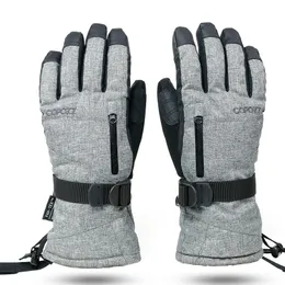 Ski Gloves COPOZZ Unisex Ski Gloves -30 Degree Snowboard Mittens Touchscreen Gloves Snowmobile Motor Waterproof Thermal Snow Gloves 231107