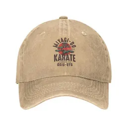 CAPS HATS Vintage Miyagi gör inspirerade karate barn baseball cap bomull för män kvinnor andas japanska kung fu cobra kai pappa hatt sport w0408