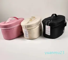 LU Makeup Bag designer utomhuspåsar kvinnor ovala kit gym makeup förvaring väskor kosmetisk väska fannpaket purséer