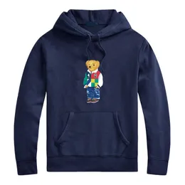 Polo Ralphs Designer Uomo Maglia con cappuccio Polos Bear Ricamo Laurens Pullover Girocollo Manica alta qualità Nofs Felpa con cappuccio H7q0