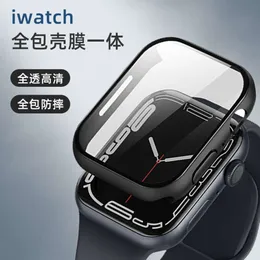 Suitable for Applewatch7 Tempered Film Housing Integrated Apple Protective Case Iwatchse654321 Explosion-proof All Inclusive