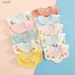 Bibs Burp Cloths 1Pcs Cotton Waterproof Baby Bibs Summer Infant Bib Newborn Burp Cloths Bandana for Kids Boys Girls Soft Feeding Saliva TowelL231108