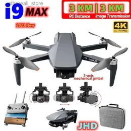 Дроны JHD Новый i9 MAX 240 г GPS-дрон с камерой 4K HD 3-осевой подвес с оптическим потоком Поставщики радиоуправляемых дронов i9MAX 26-минутный полет 3 км против Faith Q231108