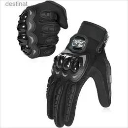 Fem fingrarhandskar Pekskärm Motorcykelhandskar Biker Motorcyklist Summer Breattable Motocross MTB Fall Protection Men's Cycling Bicycle Drivingl231108