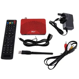 Freeshipping Mini Size Digital 1080p DVB-S2 FTAレシーバーIKSビデオケーブルCCCAMインターネットパワーVU PVRレコードEPG 5370 USB WiFi Larxt