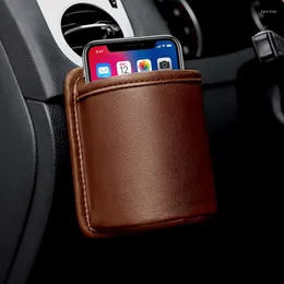 Bilarrangör Mobiltelefon Gap Storage Box Auto Seat Creative Hanging Holder For Pocket Automobile Accessories