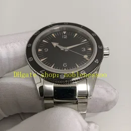 남성 세라믹 스펙터 300m 41mm 007 마스터 다이브 블랙 다이얼 S 자동 Cal.8400 Movement OM Factory Mechanical Steel Bracelet Watch