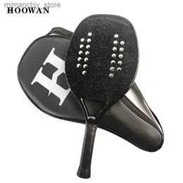 테니스 라켓 HOOWAN BLACKSHARK UD-C BEACH TENNIS RACK CARBEN CARBEN DOUB Straight Ho Syst 소프트 EVA 코어 트라이니그베이스 Q231109