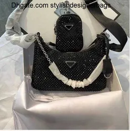 Bolsas de ombro Bolsas tiracolo Bolsas de marca de luxo Designer de strass Diamond Biling Tote Mulheres Bolsa de ombro Bolsas femininas de ombro 4/8V23