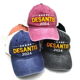 5 Cores DeSantis Party Supplies Cap algodão -Chapéu de beisebol 2024 BB0408