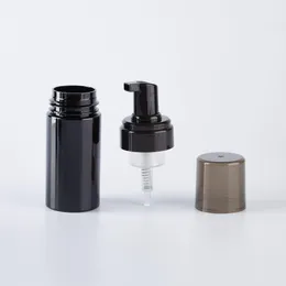 Bottiglie di pompaggio in schiuma in plastica nera 100 ml 120 ml 150 ml 200 ml BPA gratis con copertura nere trasparente per mousse di sapone in schiuma di alta qualità di alta qualità