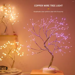 Table Lamps 20 Inch Bonsai Tree Light 108 LED Decoration Lamp Garland Fairy Lights Copper Wire Branch For Wedding Christmas