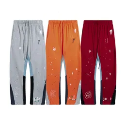 Pantaloni taglie forti da uomo Pantaloni sportivi da uomo Galeries Dep t Stampa di lettere maculate Coppia da donna Allentato Versatile Casual Dritto 23ss