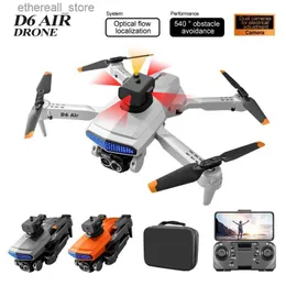 الطائرات بدون طيار 2023 New D6 Mini Drone 8K Profesional HD Dual Camera Photography Optical Five-Way Dornbance Tovelance Toys Toys Gift 5000m Q231108