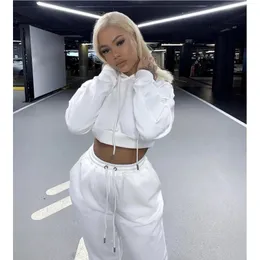 Women's Two Piece Pants Winter Two Piece Sets Women Tracksuit Oversized Suit Autumn Trouser Suits Female Sweatshirt Solid Sports Hoodie Sportswear 231108