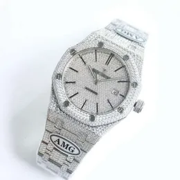 AudemaP Diamond Watch Bp fábrica Homens caros Ap Full Menwatch Relógio de pulso automático Qlzl Movimento mecânico de alta qualidade Piglet Uhr Bust Down Montre Iced Out Royal Relo