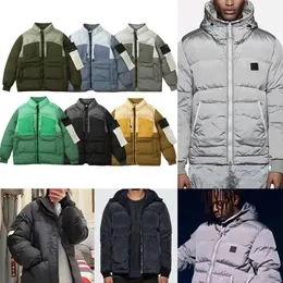 Designer Herren Stones Hooded Islands Jacke Winter Metall Nylon Daunenjacke Warme Outdoor Funktionelle Pufferjacke Damen Oberbekleidung