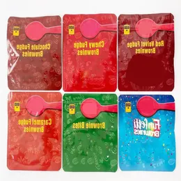 Ätbart mellanmål Plastic Mylar Packaging Bag 600 mg 5x5 tum Kizzez Bites Minis Reefer Cup Bags Stand Up Pouch Gfkob