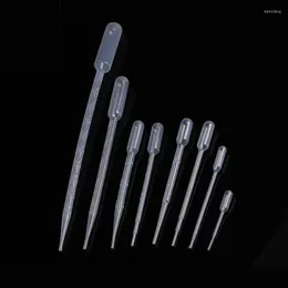 100Pcs 1/2/3/5ML Laboratory Pipette Plastic Disposable Graduated Pasteur Dropper Polyethylene Makeup Tool