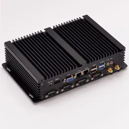 Freeshipping latest Industrial Fanless Mini PC Computer with Intel Celeron 1037U Dual-Core Support Linux Windows xp Windows 7 Windows10 Stfc