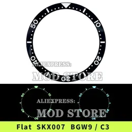 Titta på reparationssatser Ankomsten Flat 38mm BGW9 LUME C3 Topp Fashion Quality Ceramic Bezel Insert SKX007/SKX009/SKX011 Tools