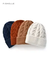 Beanie/Skull Caps Colore solido Kink Cappello di lana Donna Caldo berretto di lana lavorato a maglia Uomo Autunno Inverno Beanie Anno Regali di Natale 231108
