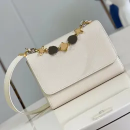 Höchste Designer-Twist-MM-Handtaschen Epi genarbtes Kalbsleder Baguettes Gold- und Silber-Hardware Zweifarbige Umhängetaschen mit Schloss Blumen- und Buchstabendruck Mode-Geldbörse
