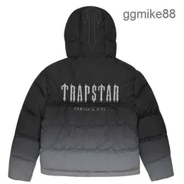 Trapstar Jacket London Designer Jacket Decoded Hooded Puffer Ice Blue Jacket Embroidered Lettering Hoodie Fur Mens Winter Coat tröja Jackor för män PUJG