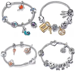 Bracciali di design con ciondoli CALDI per le donne Gioielli di lusso di moda Fai da te adatti Pandora Collezione Games of Thrones Set di braccialetti Regalo per la festa di Natale con scatola