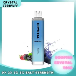 Sunfire Crystal 7K Puffs E-Cig Disposable Vape for OEM 10 Flavor Amazon Ebay Online Shopping Smoke Crystal Puff Wape Distributors E Cigarette7000puffs Vape Puff