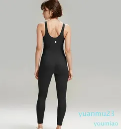 Women Bodysuits For Yoga Sports Jumpsuits One-piece Sport Quick Drying Workout Bras Sets Sleeveless Playsuits Fitness Casual Black
