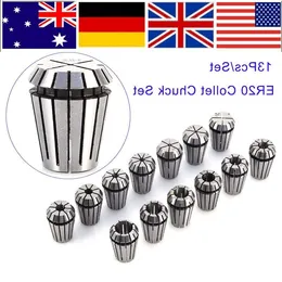 FreeShiping 1-13mm ER20 SPRING COLLET SET CNC Fresadora Working Engraving Milling مخرطة Acessorio Para Torno Mecanico Collet Sotd