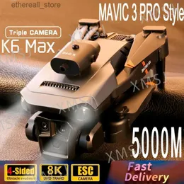 DRONES PYLV 2023 NEW K6 MAX RC DRONE THER HD CAMAY 4K Professional Doctacle回避光学フロー位置