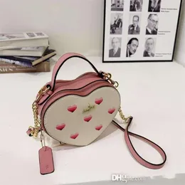 Yeni eski çiçek aşk çantası tasarımcısı kadın klasik logo o omuz çantaları sevimli kalp şerit crossbody cüzdan kadın çanta cüzdan 10 renk