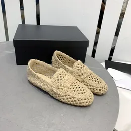 2023 새로운 슬리퍼 샌들 대마 로프 섬유 패션 디자인 신발 크기 35-40