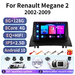 car dvd Android Carplay Auto Car Radio For Renault Megane 2 2002-2009 Multimedia Video Player 2Din Navigation GPS WIFI DVD 360 Auxiliary