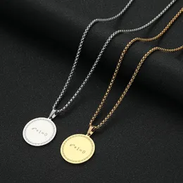 Pendant Necklaces Nedar Euler's Identity Equation Necklace Men Women Clavicle Chain Charm Personality Religion Gift Stainless Steel Jewelr