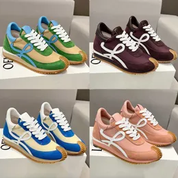 Kvinnors designer sportskor män löparskor mocka övre gummi rippel sula märke mode retro kvinnor utomhus flödes löpare sneakers toppkvalitet