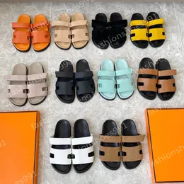 Chinelo designer mulheres slides plataforma sandália homens sandálias de verão sandale sapatos clássico marca casual mulher fora chinelos praia couro real qualidade superior 10a caixa