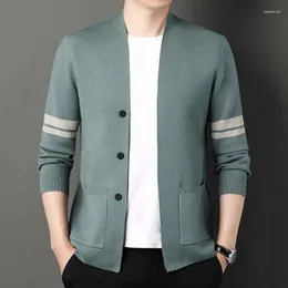 Suéteres Masculinos Explosivos High Street Moda Casual Com Simples Suéter Juvenil Cardigan Top