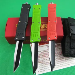 3 Modelle MicRo 616 AUTO Knives 440 Klinge Griff aus schwarzer Zink-Alumnium-Legierung Camp Hunt Taktisches Messer Bounty Hunter EDC-Werkzeuge