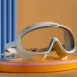 Gogle miękka podkładka gogle gogle regulacja pałąka głowy proste szklanki pływackie okulary w wysokiej rozdzielczości szklanki narciarskie Wodne Sport Sport P230408