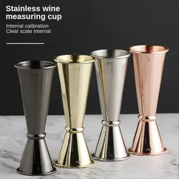 Bar Tools Stainless Steel Cocktail Shaker Measure Cup For Home Bar Party Bar Jigger Double Spirit Measuring Cup Kitchen Bar Barware Tools 231107