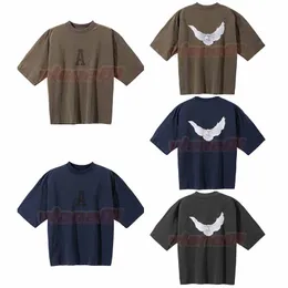 Designer Men Womens T Shirt Mens Streetwear Hip Hop T Shirts Summer Peace Pigeon Printing Tees Size S-XL